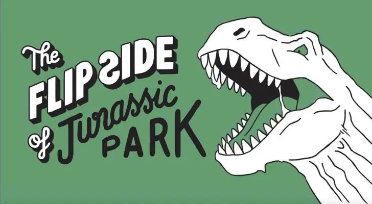 Partea inversă a parcului Jurassic: Un flipbook de filme - The Flip Side of Jurassic Park: A Movie Flipbook