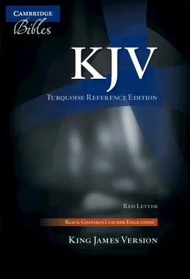 Biblia de referință KJV Turquoise, piele de capră neagră, text cu litere roșii, Kj676: Xrl - KJV Turquoise Reference Bible, Black Goatskin Leather, Red-Letter Text, Kj676: Xrl
