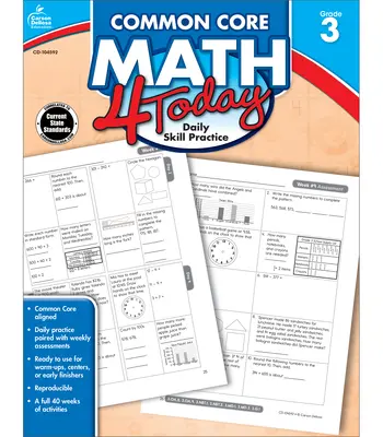 Common Core Math 4 Today, Grade 3