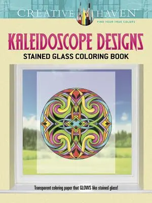 Carte de colorat Creative Haven Kaleidoscope Designs Stained Glass - Creative Haven Kaleidoscope Designs Stained Glass Coloring Book