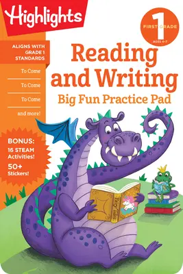 Lectura și scrierea în clasa întâi - plăcuța de practică Big Fun - First Grade Reading and Writing Big Fun Practice Pad