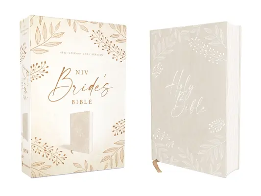 Niv, Biblia pentru mirese, pânză peste carton, crem, litere roșii, imprimare confortabilă - Niv, Bride's Bible, Cloth Over Board, Cream, Red Letter, Comfort Print