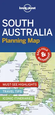 Hartă de planificare Lonely Planet Australia de Sud 1 - Lonely Planet South Australia Planning Map 1