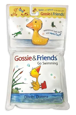 Gossie & Friends Go Swimming Carte de baie cu jucărie [Cu jucărie] - Gossie & Friends Go Swimming Bath Book with Toy [With Toy]