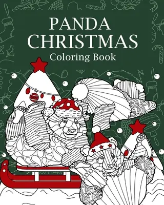 Panda Crăciun carte de colorat - Panda Christmas Coloring Book