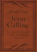 Jesus Calling, Copertă mică din piele maro, cu referințe la Scripturi: Bucurându-ne de pace în prezența Sa - Jesus Calling, Small Brown Leathersoft, with Scripture References: Enjoying Peace in His Presence