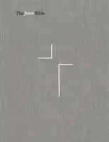 Biblia Isus, ediția NIV, pânză pe carton, in gri, imprimare confortabilă - The Jesus Bible, NIV Edition, Cloth Over Board, Gray Linen, Comfort Print