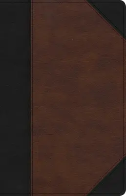 Biblia de referință KJV cu tipar mare, format personal, maro/negru Leathertouch, indexată - KJV Large Print Personal Size Reference Bible, Brown/Black Leathertouch Indexed
