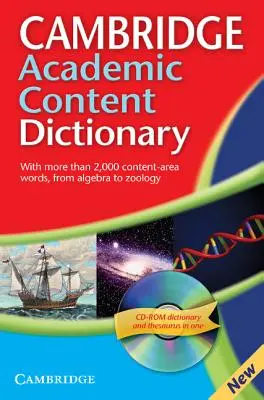 Cambridge Academic Content Dictionary Reference Book [Cu CDROM] - Cambridge Academic Content Dictionary Reference Book [With CDROM]
