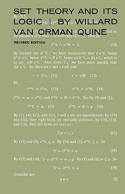 Set Theory and Its Logic, Ediție revizuită (Revised) - Set Theory and Its Logic, Revised Edition (Revised)