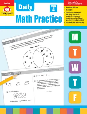 Practica zilnică a matematicii, clasa 4 - Daily Math Practice, Grade 4