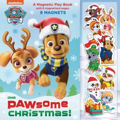 Un Crăciun Pawsome: O carte de joacă magnetică (Paw Patrol) - One Pawsome Christmas: A Magnetic Play Book (Paw Patrol)
