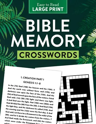 Cuvinte încrucișate pentru memorarea Bibliei - Tipar mare - Bible Memory Crosswords Large Print