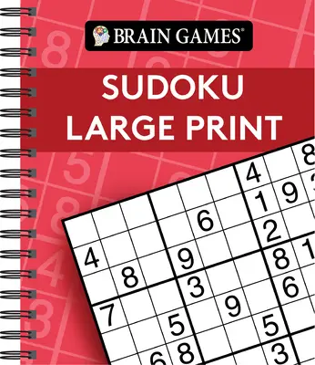 Jocuri pentru creier - Sudoku Large Print (Roșu) - Brain Games - Sudoku Large Print (Red)