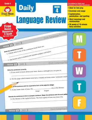 Revizuirea zilnică a limbii, clasa 4 - Daily Language Review Grade 4
