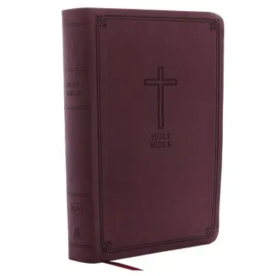 KJV, Biblie de referință, Personal Size Giant Print, Imitație de piele, Burgundy, Red Letter Edition - KJV, Reference Bible, Personal Size Giant Print, Imitation Leather, Burgundy, Red Letter Edition