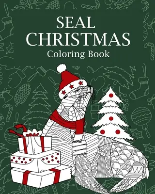 Foca Crăciun carte de colorat - Seal Christmas Coloring Book