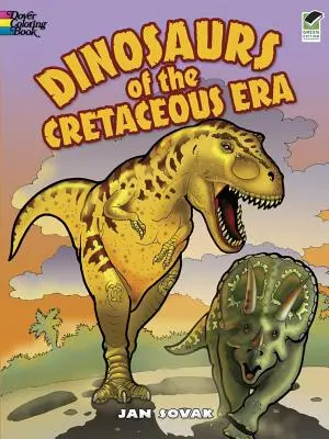 Dinozauri din era cretacică Carte de colorat - Dinosaurs of the Cretaceous Era Coloring Book