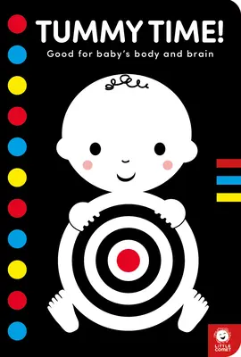 Tummy Time! O carte pliabilă cu contrast mare și oglindă pentru bebeluși - A High-Contrast Fold-Out Book with Mirror for Babies - Tummy Time!: A High-Contrast Fold-Out Book with Mirror for Babies