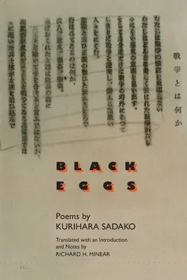 Ouă negre: Poezii de Kurihara Sadako - Black Eggs: Poems by Kurihara Sadako