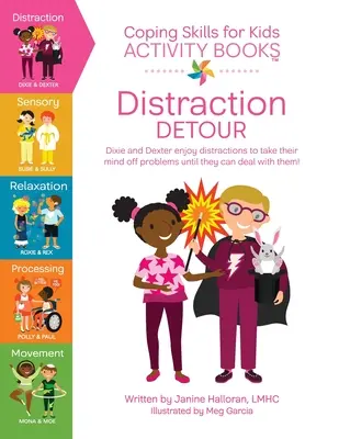 Coping Skills for Kids Activity Books (Cărți de activități pentru copii): Distracția de ocolire - Coping Skills for Kids Activity Books: Distraction Detour