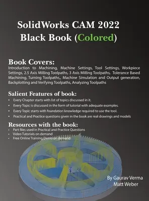 SolidWorks CAM 2022 Carte neagră (colorată) - SolidWorks CAM 2022 Black Book (Colored)