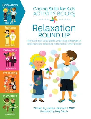 Aptitudini de adaptare pentru cărți de activități pentru copii: Relaxare Round Up - Coping Skills for Kids Activity Books: Relaxation Round Up