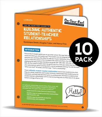 Pachet: Smith: The On-Your-Feet Guide to Building Authentic Student-Teacher Relationships: Pachet de 10 - BUNDLE: Smith: The On-Your-Feet Guide to Building Authentic Student-Teacher Relationships: 10 Pack