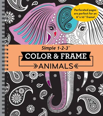 Color & Frame - Animals (Carte de colorat pentru adulți) - Color & Frame - Animals (Adult Coloring Book)
