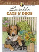 Carte de colorat Creative Haven Lovable Cats and Dogs - Creative Haven Lovable Cats and Dogs Coloring Book