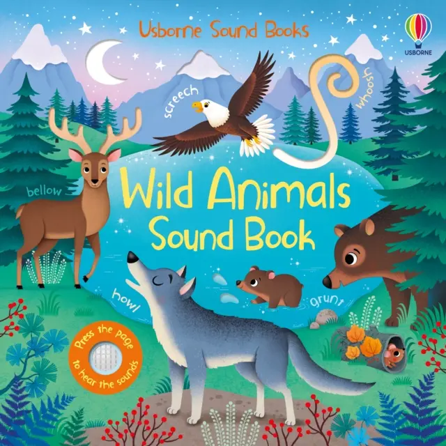 Cartea cu sunete cu animale sălbatice - Wild Animals Sound Book