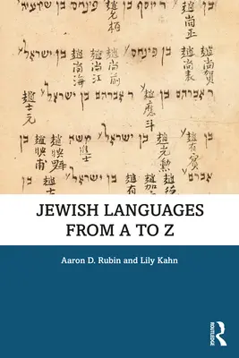 Limbile evreiești de la A la Z - Jewish Languages from A to Z
