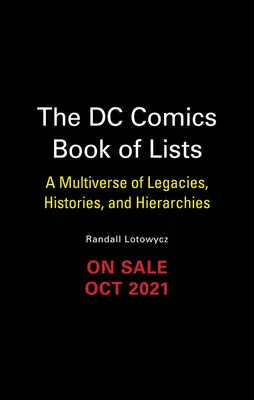 The DC Book of Lists: Un multivers de moșteniri, istorii și ierarhii - The DC Book of Lists: A Multiverse of Legacies, Histories, and Hierarchies