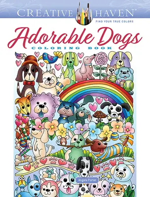 Carte de colorat Creative Haven Adorable Dogs - Creative Haven Adorable Dogs Coloring Book