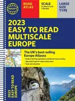 2023 Philip's Easy to Read Multiscale Road Atlas Europe - (Legare spirală A4) - 2023 Philip's Easy to Read Multiscale Road Atlas Europe - (A4 Spiral binding)