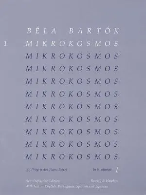 Bela Bartok - Mikrokosmos Volumul 1 (Albastru): 153 de piese progresive pentru pian - Bela Bartok - Mikrokosmos Volume 1 (Blue): 153 Progressive Piano Pieces