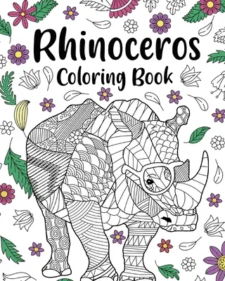 Cartea de colorat cu rinoceri - Rhinoceros Coloring Book