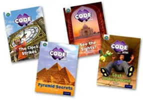 Project X CODE Extra: Bandă de carte mov, Oxford Level 8: Minunile lumii și Pericolul piramidelor, pachet mixt de 4 - Project X CODE Extra: Purple Book Band, Oxford Level 8: Wonders of the World and Pyramid Peril, Mixed Pack of 4