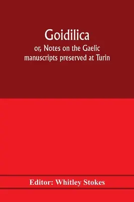 Goidilica; sau, Note despre manuscrisele gaelice păstrate la Torino, Milano, Berna, Leyden, mănăstirea S. Paul, Carintia și Cambridge, cu opt - Goidilica; or, Notes on the Gaelic manuscripts preserved at Turin, Milan, Berne, Leyden, the monastery of S. Paul, Carinthia, and Cambridge, with eigh