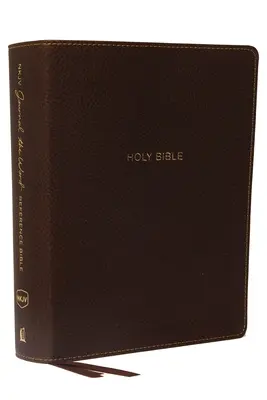 NKJV, Biblia de referință Journal the Word, imitație de piele, maro, ediție cu litere roșii, imprimare confortabilă: Lasă Scriptura să explice Scriptura. Reflectați asupra a ceea ce - NKJV, Journal the Word Reference Bible, Imitation Leather, Brown, Red Letter Edition, Comfort Print: Let Scripture Explain Scripture. Reflect on What