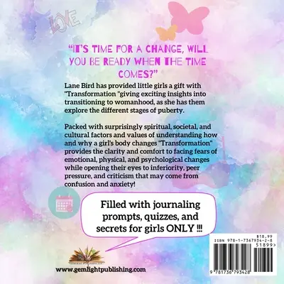 Transformarea; Ghidul tinerei fete către feminitate - Transformation; The Young Girl Guide To Womanhood