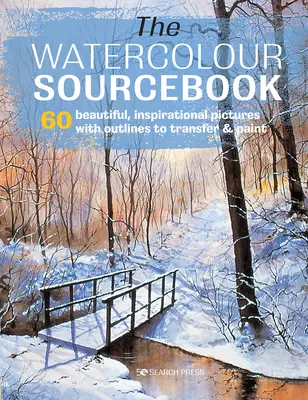 Watercolour Sourcebook: 60 Inspiring Pictures to Transfer and Paint with Full-Size Outlines (60 de imagini inspiratoare de transferat și pictat cu schițe în mărime naturală) - The Watercolour Sourcebook: 60 Inspiring Pictures to Transfer and Paint with Full-Size Outlines