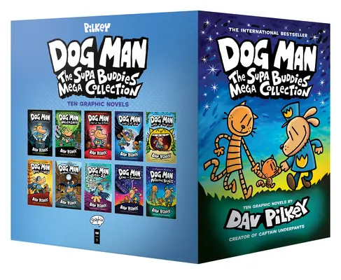Boxed - Dog Man: Mega colecția Supa Buddies: De la creatorul Captain Underpants (Dog Man #1-10 Box Set) - Boxed - Dog Man: The Supa Buddies Mega Collection: From the Creator of Captain Underpants (Dog Man #1-10 Box Set)
