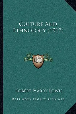 Cultură și etnologie (1917) - Culture and Ethnology (1917)