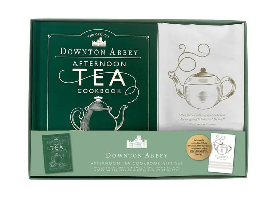 The Official Downton Abbey Afternoon Tea Cookbook Gift Set [Carte ] Prosop de ceai] - The Official Downton Abbey Afternoon Tea Cookbook Gift Set [Book ] Tea Towel]