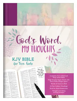 Cuvântul lui Dumnezeu, gândurile mele Biblia KJV pentru fete adolescente - God's Word, My Thoughts KJV Bible for Teen Girls