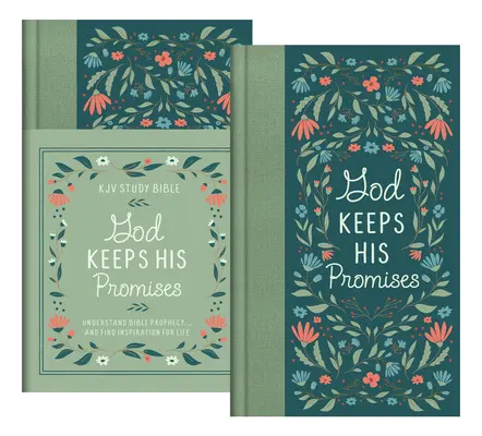 Biblia de studiu KJV Dumnezeu Își ține promisiunile [Sage Floral]: Înțelege profeția biblică. .și găsiți inspirație pentru viață - God Keeps His Promises KJV Study Bible [Sage Floral]: Understand Bible Prophecy. . .and Find Inspiration for Life
