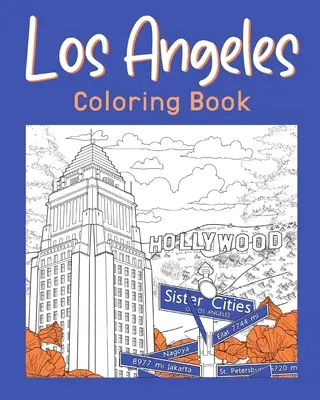 Los Angeles carte de colorat - Los Angeles Coloring Book