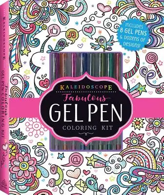Caleidoscop: Fabulos kit de colorat cu stilouri cu gel [Cu stilouri/ creioane] - Kaleidoscope: Fabulous Gel Pen Coloring Kit [With Pens/Pencils]