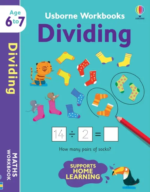Caiete de lucru Usborne Dividing 6-7 - Usborne Workbooks Dividing 6-7